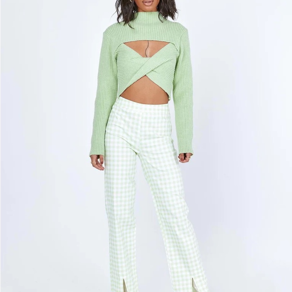 NWT Princess Polly Halia Green Sweater - Picture 2 of 6